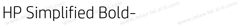 HP Simplified Bold字体转换